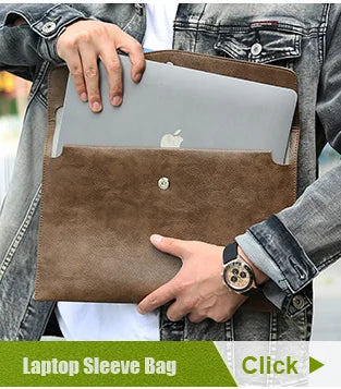 Computer Sleeve Case for ( MacBook Mac Book iPad ) Air M1 M2 13 14 15 6 16 Pro 12 9 11 Inch Cover Bag Pouch Briefcase Leather