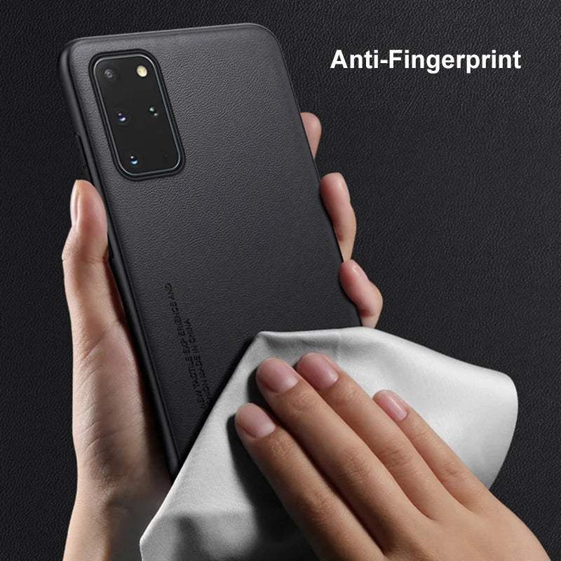Luxury Leather Phone Case For Samsung Galaxy S20 Plus S20 FE Protective Cover Matte Silicone Case For Samsung Note 20 Ultra 5G