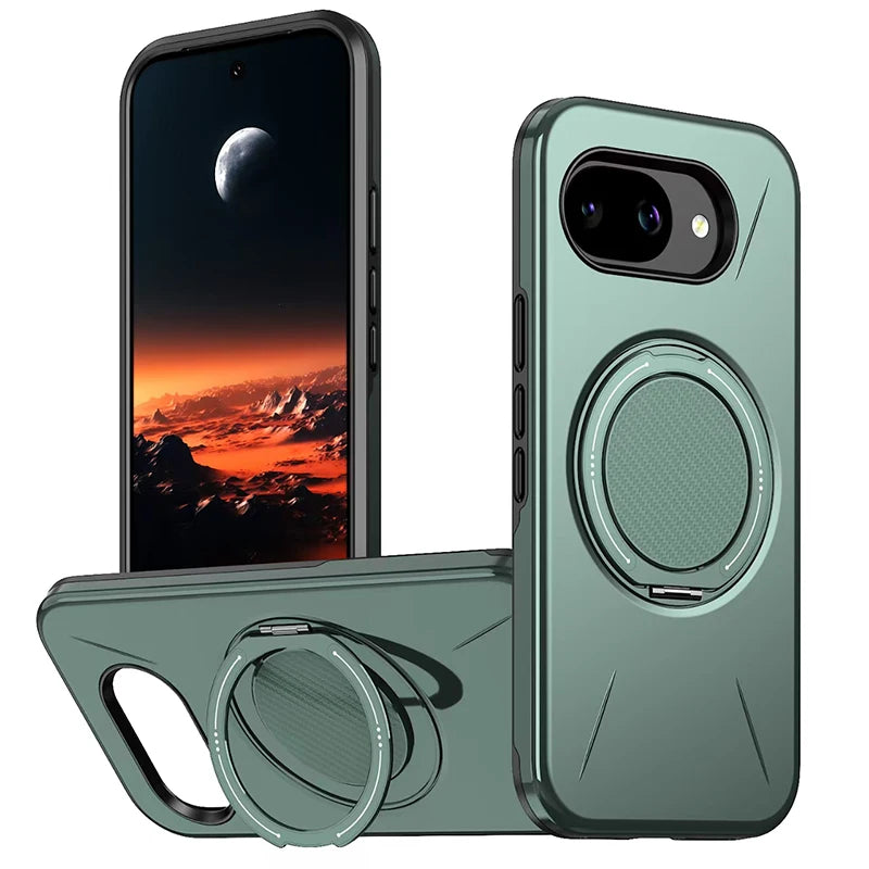 High Quality Solid Color Frosted Invisible Bracket For Magsafe Magnetic Phone Case For Google Pixel 10 9 Pro XL 10A Back Cover