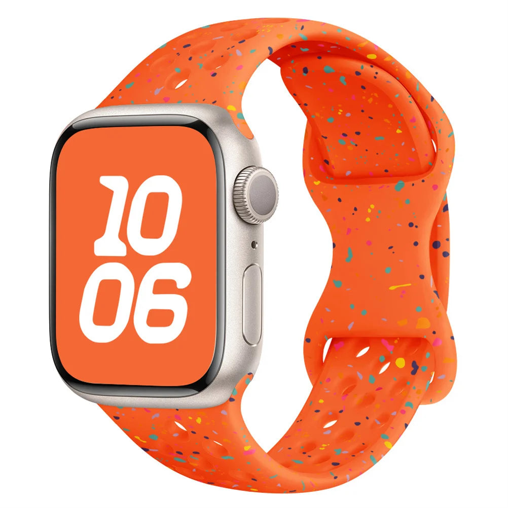 Sport Loop Strap For Apple Watch Band Ultra 2 49mm 44mm 40/41mm 45mm 42/46mm Silicone Bracelet iwatch Series 11 10 9-8-7 6 5 SE