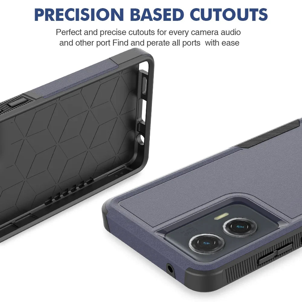 Rugged Armor Shockproof Phone Case For Motorola Moto G Stylus 5G 2024 Power 2025 Play 2026 TPU Frame Hard Plastic Back Cover