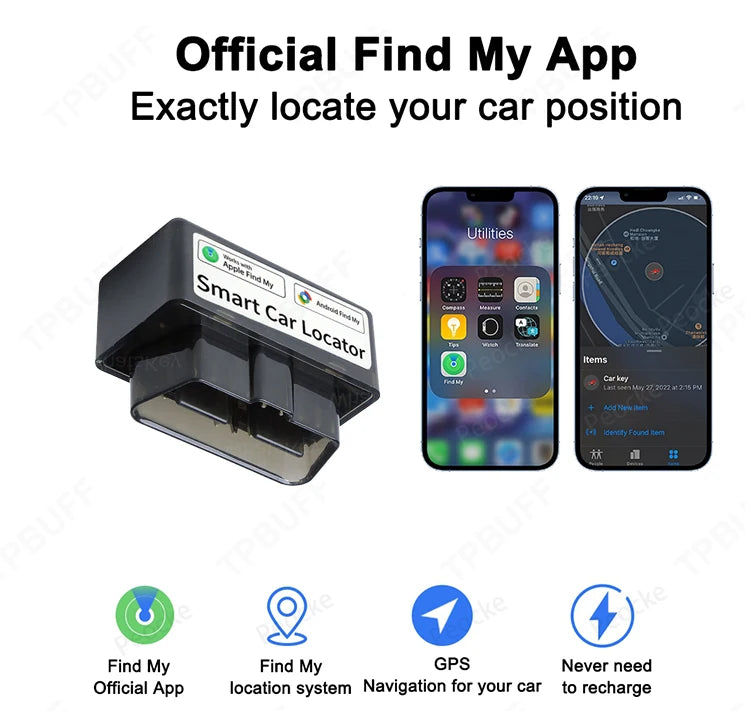IOS & Android System Gps Tracker Car OBD Google Find My APP GPS Locator Vehicle Anti-lost Tracking Device Free App Mini GPS  Mon