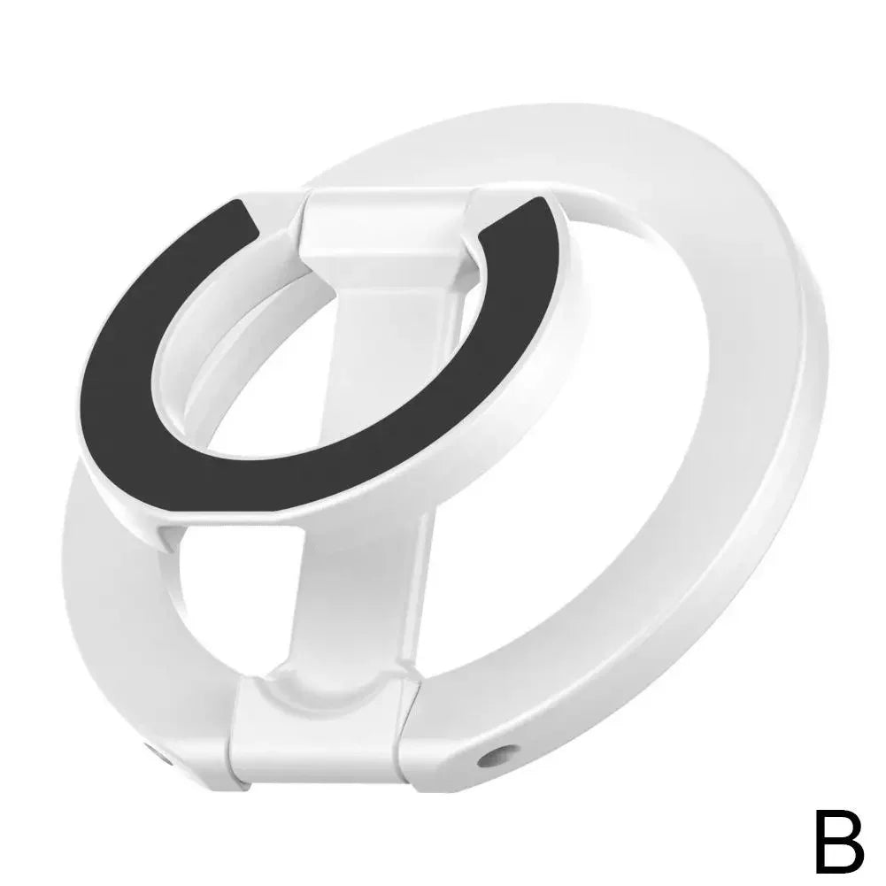 Magnetic Phone Ring Holder Dual-Side Magnet 360° Rotation Ultra-Thin Foldable Portable Desktop Phone Stand for iPhone 17 16 15