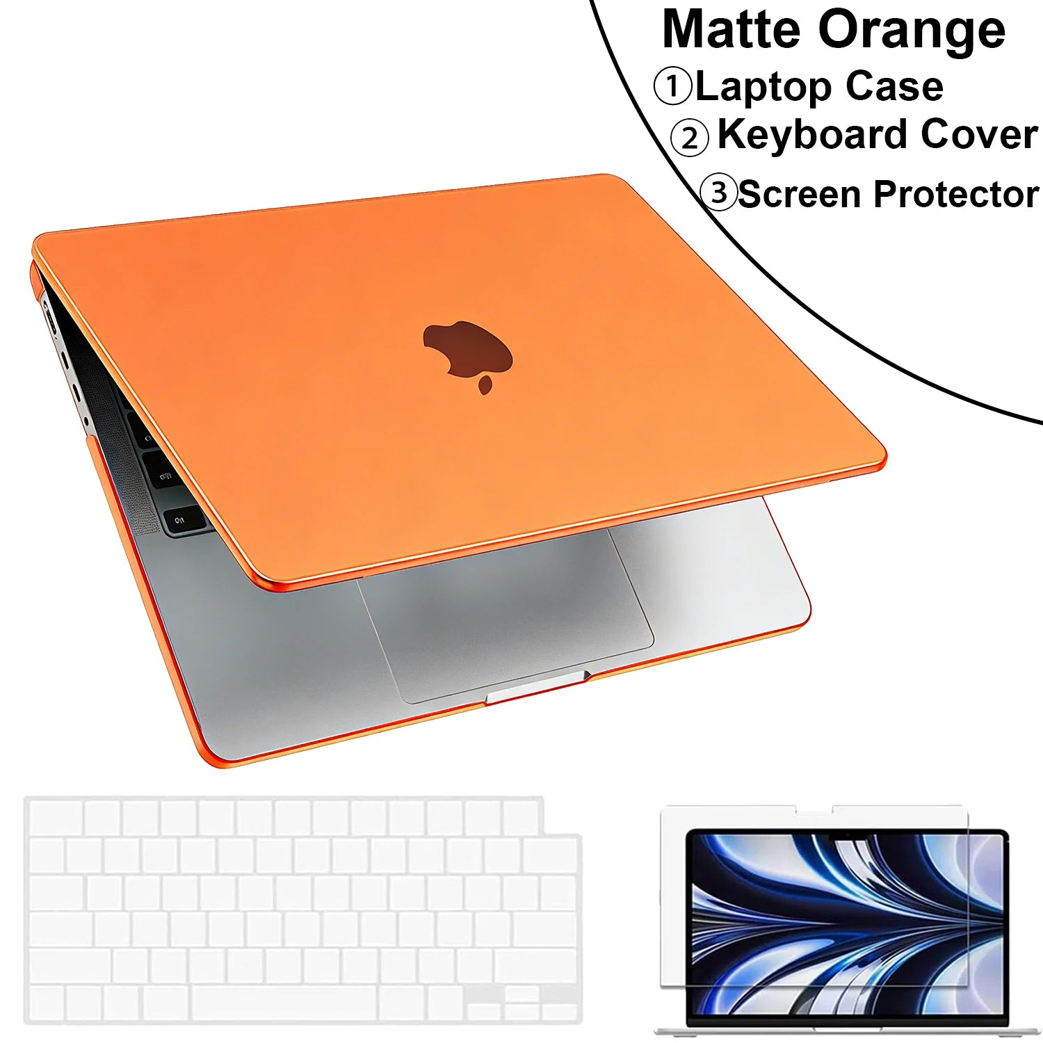 Matte Laptop Case For MacBook Air 13.6 inch Case M5 M4 M3 M2 2026-2022 Release Model A3240 A3113 A2681,For MacBook Accessories