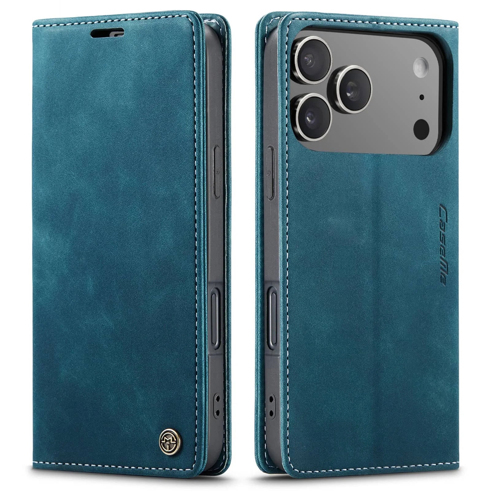 Flip Wallet Case for iPhone 17 Pro Max 17 iPhone Air 17 Pro, Leather Magnetic Folio Cover with Card Holder, Kickstand - TPU Case