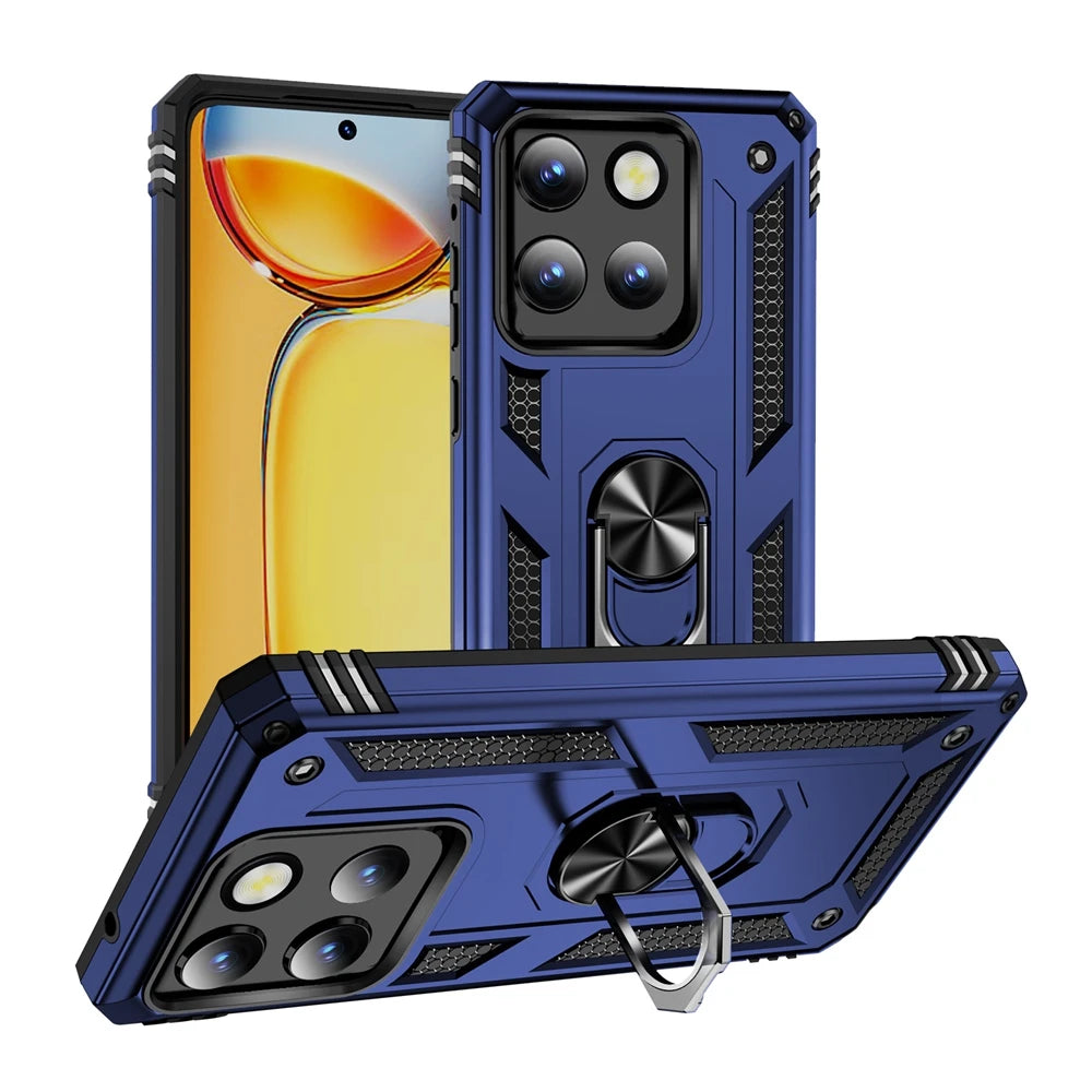 Armor Phone Case For Moto G Stylus Power Play GStylus GPower GPlay 4G 5G 2021 2022 2023 2024 2025 360°  Metal Ring Holder Cover