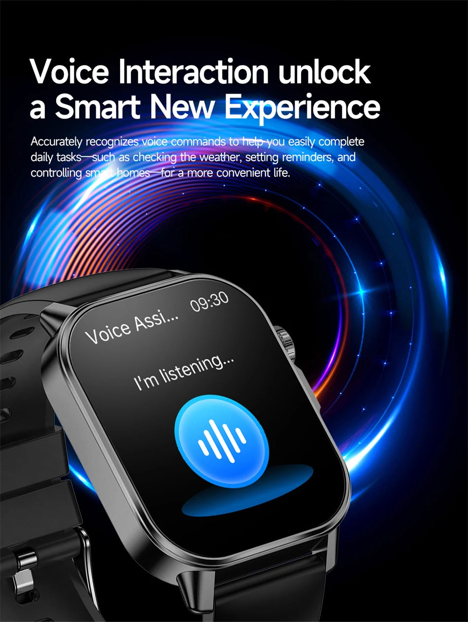 New Men Accurate Health Diagnosis ECG Smart Watch Blood Pressure Blood Oxygen Blood Fat Uric Acid Temp Bluetooth call Smartwatch