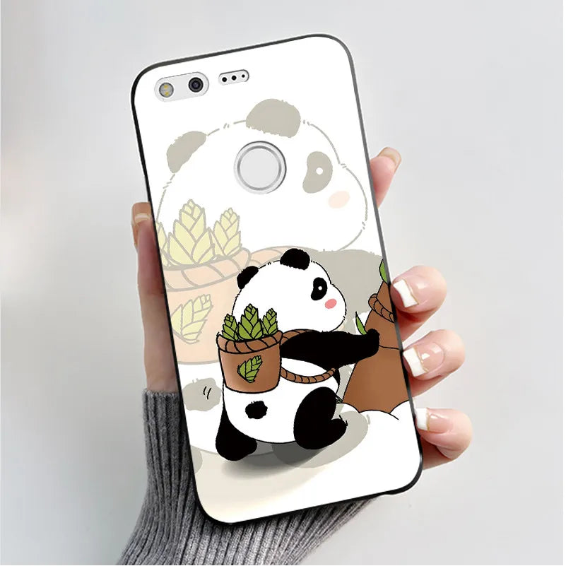 For Google Pixel XL Case Luxury Fashion Butterfly Flowers Black Soft TPU Silicone Back Cover For Google Pixel 1 1XL Phone Cases