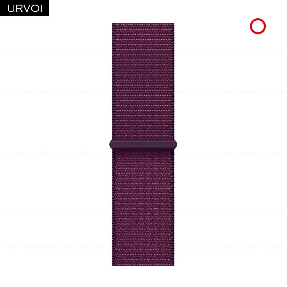 URVOI Sport Loop for Apple Watch Ultra 4 3 2 Series 12 11 10 9 SE3 Nylon Strap for iWatch Sport Band Hook&Loop Fastener 46 49mm