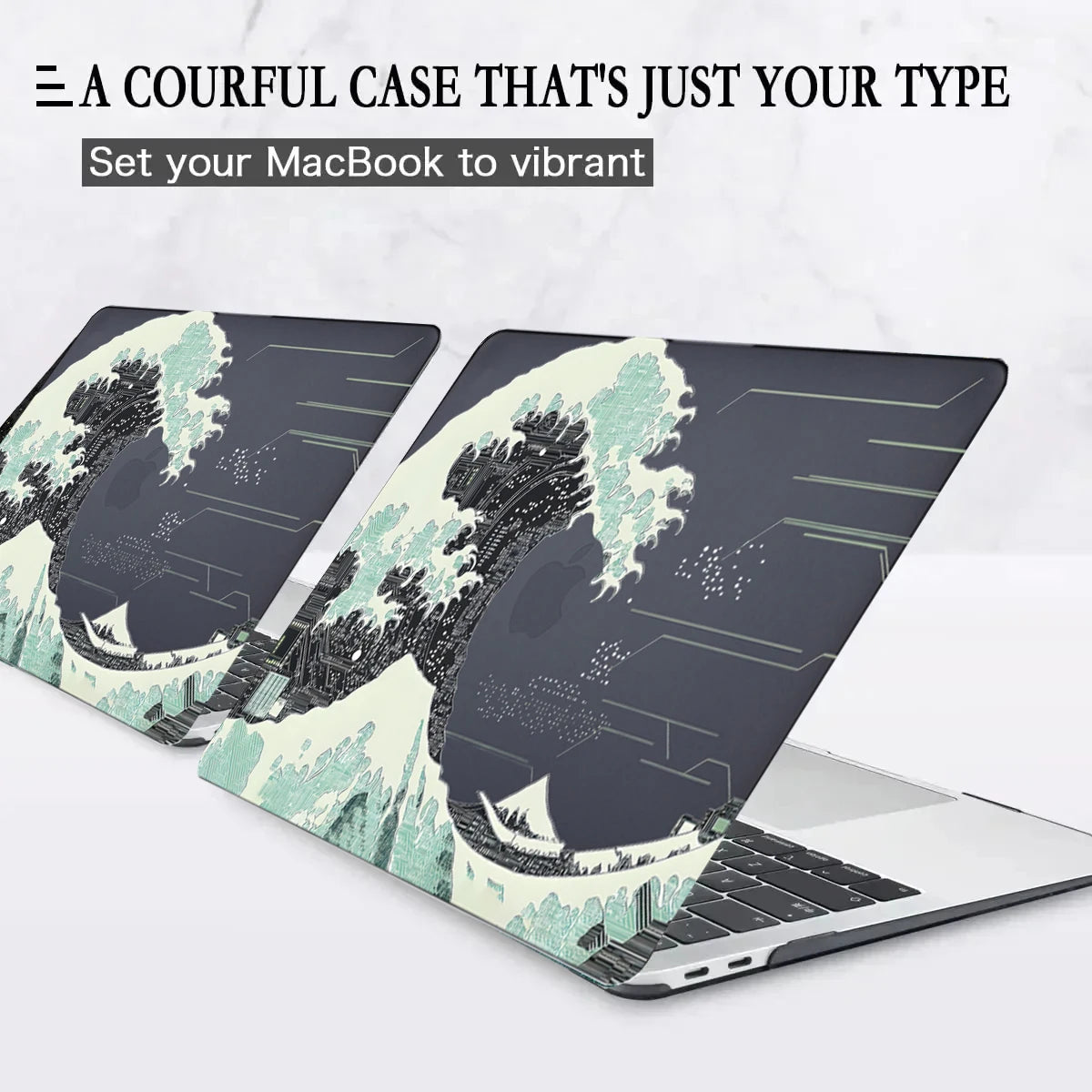 New Mechanical style  Plastic Laptop Case for MacBook Air 15 13 case A2681 A1466 A1369  M2 2023  Pro13 A1932 A2179A2338 A2337