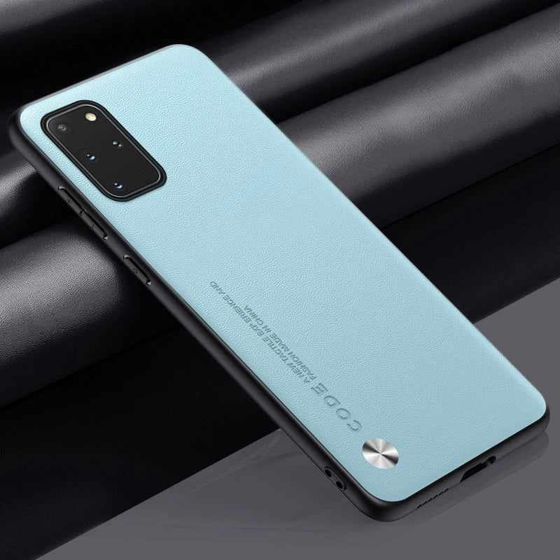 Luxury Leather Phone Case For Samsung Galaxy S20 Plus S20 FE Protective Cover Matte Silicone Case For Samsung Note 20 Ultra 5G