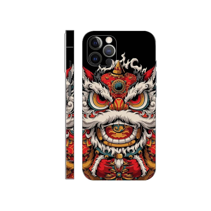 Colorful Decal Skin for iPhone 17 16 15 14 Pro Max Back Film Cover Wrap Rear Screen Protector Anti-scratch Durable Sticker