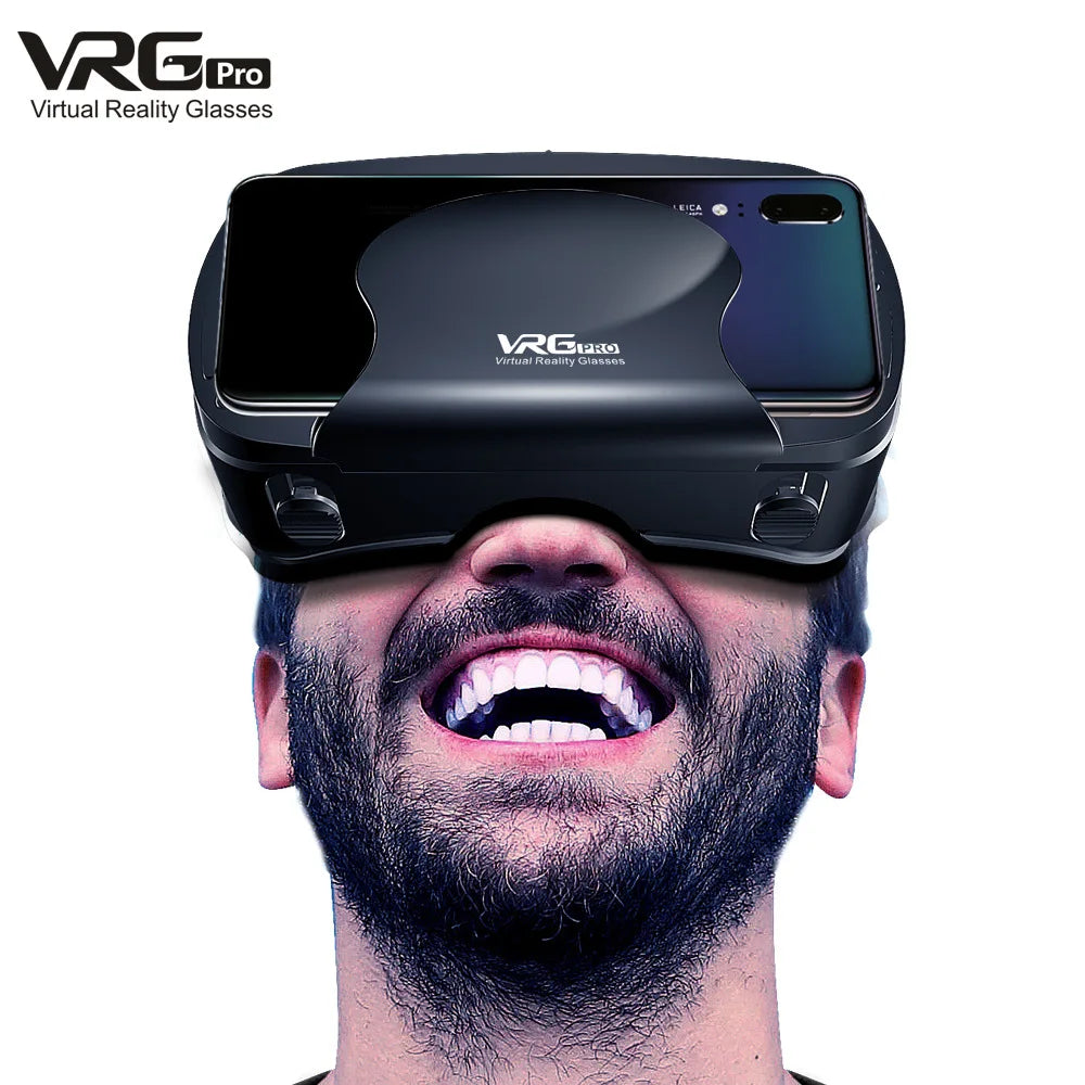 VRG Pro 3D Virtual Reality VR Glasses Devices Headset Viar Goggles Helmet Lenses Smart For Phone Smartphones Viewer Cell Devices