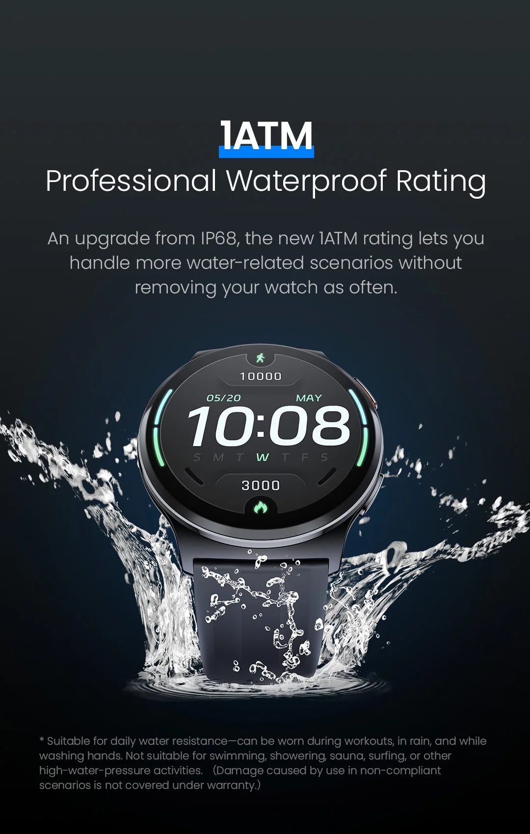 HAYLOU Solar Lite 2 Smartwatch 1.43'' AMOLED Display 24h Health Monitoring 150+ Sports Modes Voice Calling Smart Watch 1ATM
