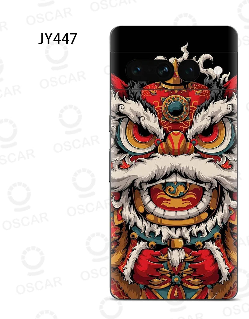 Colorful Decal Skin for Google Pixel 8 7 6 Pro 6A Back Screen Protector Film Cover Ultra Thin 3M Wrap Modified Case Sticker