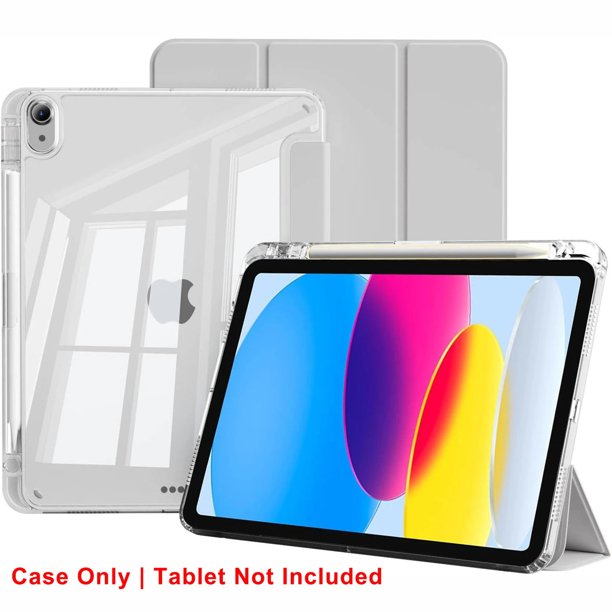 Clear Crystal Tablet Case With Pen Slot For iPad 10th 11th Gen 2025 7/8/9 10.2'' Air 4 5 6 7 11 Air 2 9.7 Pro 11 Mini 6 7