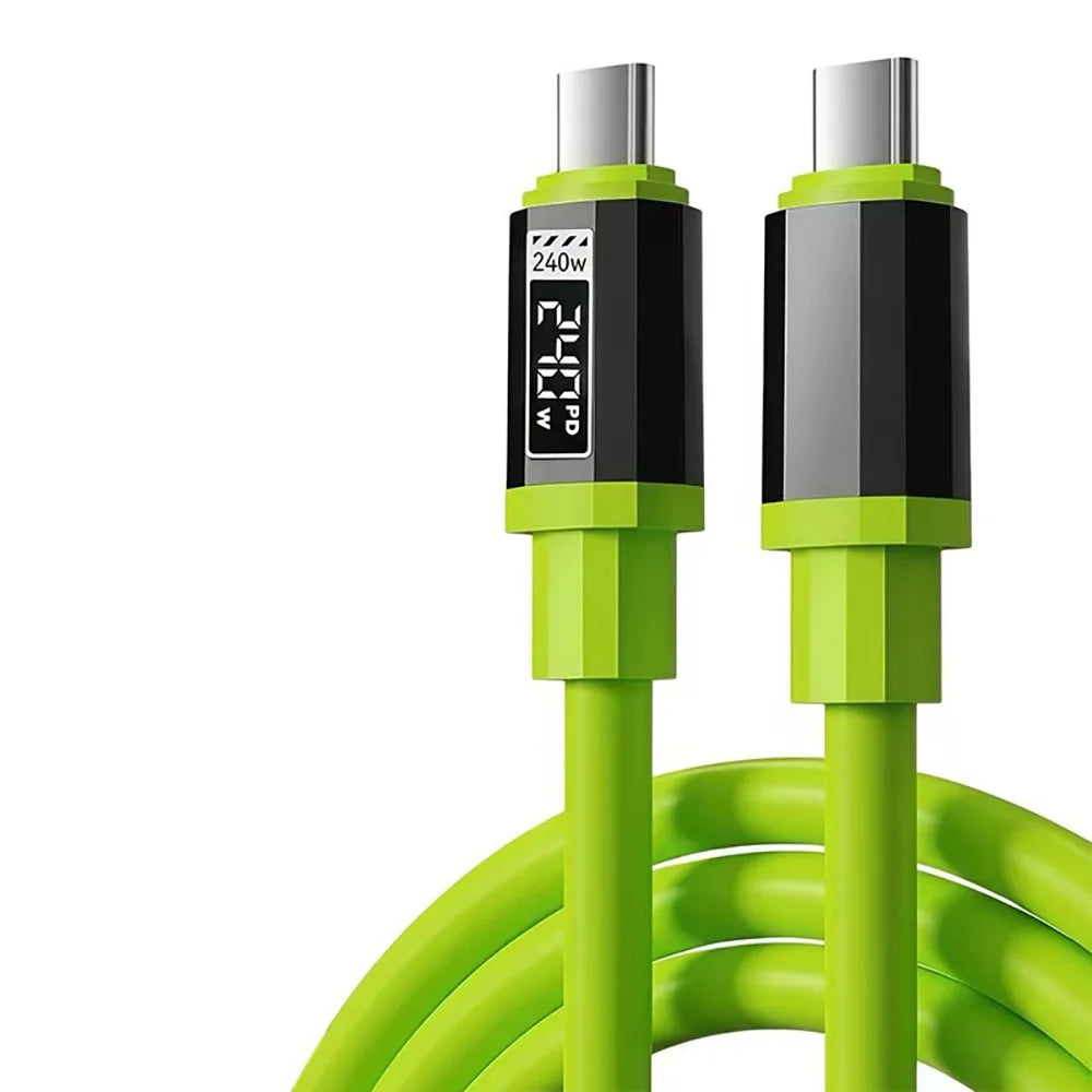 USB Type-C Charging Cable Fast Charging 240W Lightning Multi Functional Aluminum Alloy 240W suitable For Universal USB Charging