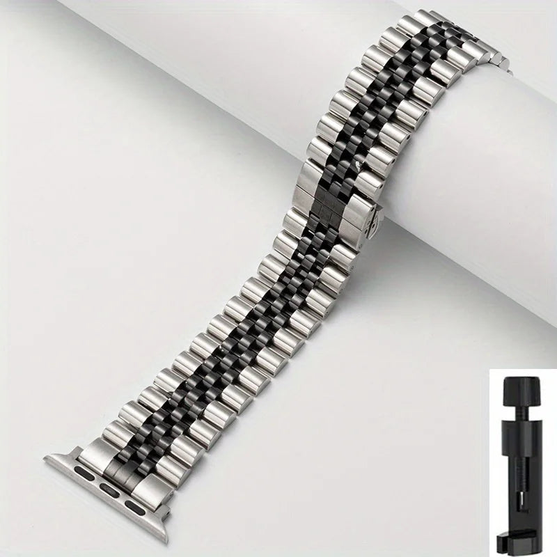 Stainless Steel Strap For Apple Watch Band Series 12/11/10/9/8/7/6/5/SE 3 Metal Bracelet For iWatch Ultra 4 49mm 45mm 44mm 46mm