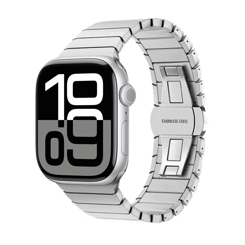 stainless Steel Band For Apple Watch 10 46 42mm Metal Business Bracelet For Iwatch 10 Ultra 49mm 44/45 38/40mm Strap Accessories