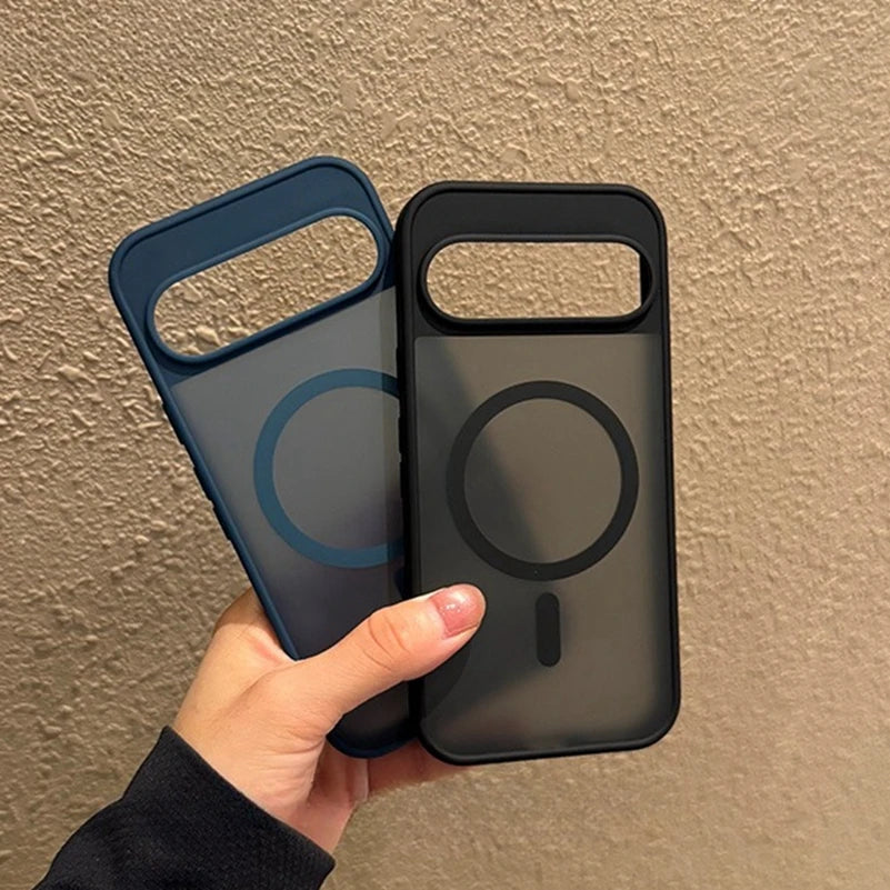 Matte for Magsafe Translucent Slim Case for Google Pixel 11 10 Pro XL 9 9A Magnetic Wireless Charging Frosted Shockproof Cover