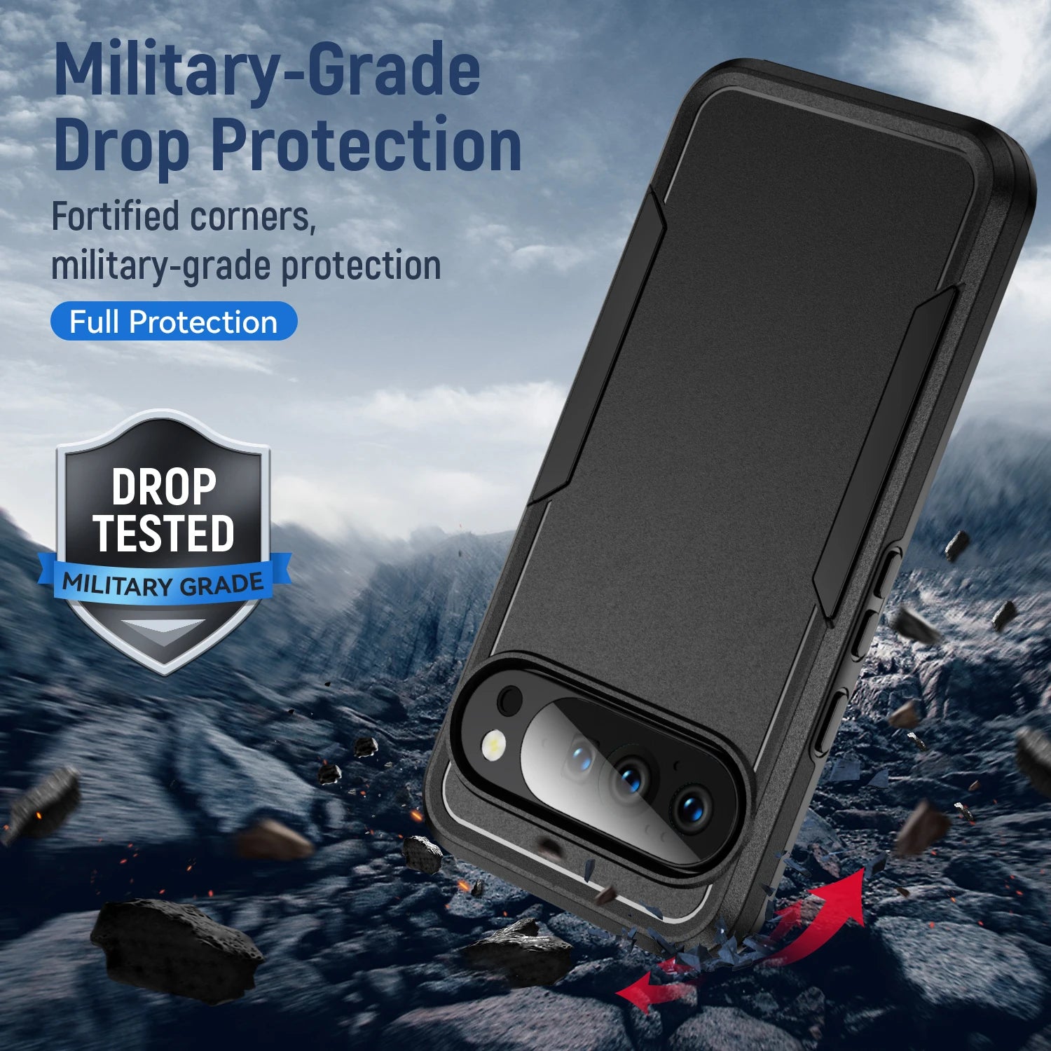 Shockproof Military 2 in 1 Coque Case for Google Pixel 10 Pro XL 5G 10A 9A 8A 7A 6A Pixel 9 Pro 7 8 6 Pixel10 Pixel9 Pixel10a