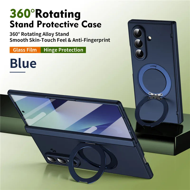 For Samsung Galaxy Z Fold 8 Ultra 5G Case Magnetic Holder Ring For Magsafe Cover For ZFold 8 Fold8 Ultra Hinge Protection Case