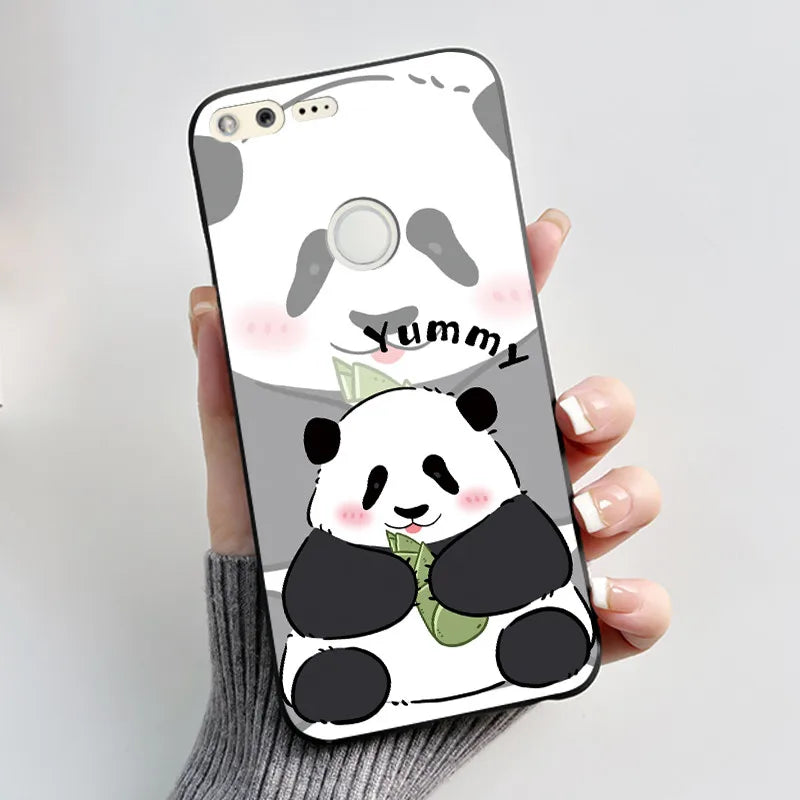 For Google Pixel 1 Case Aesthetic Cute Cat Shockproof Silicone TPU Soft Back Cover for Google Pixel 1 Pixel1 XL Phone Case Coque