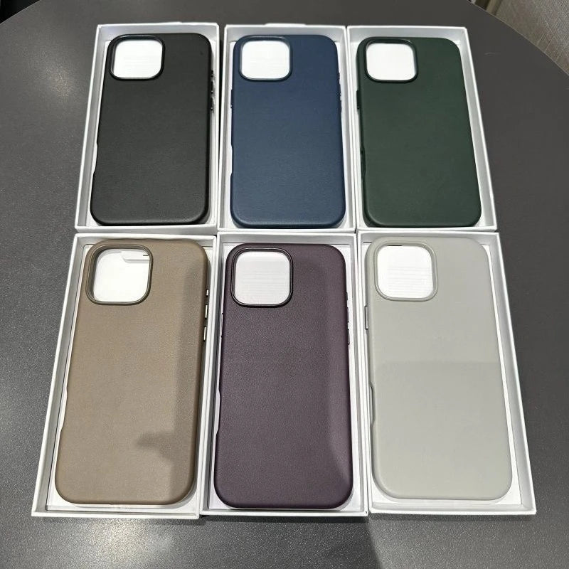 For Apple Magsafe Leather Case for IPhone 16 15 14 13 Pro Max Case Official Original Wireless Charging Magnetic Cover 17 Pro Max