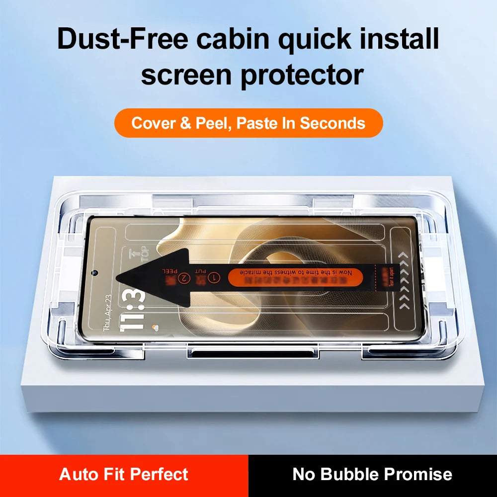 3-1Pcs Dust Free Easy Installation Screen Protector For Motorola Edge 60 Fusion 60 Pro Edge 70 Edge 50 Neo Ultra Signature Glass