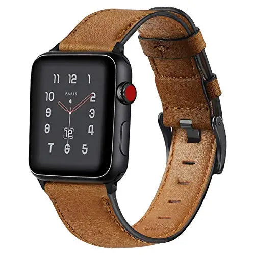 Leather Strap For Apple Watch Band 44mm 40mm 45mm 41mm 42mm 38mm 46mm 49mm bracelet Correa iWatch Series 10 9 8 Ultra 2 se 7 6 5
