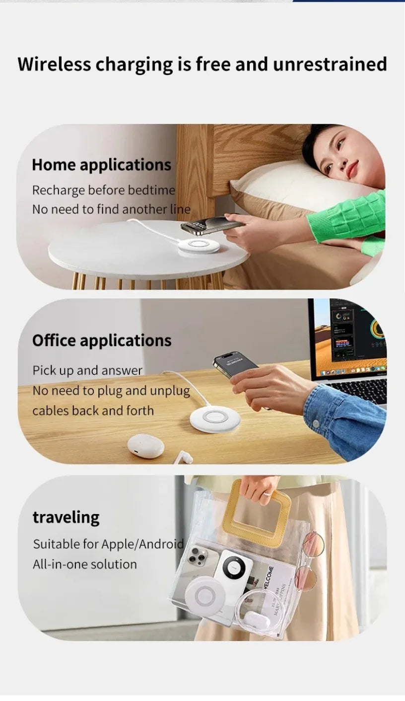 15W Fast Wireless Charger Pad For Samsung For Galaxy S25 S24 S23 S22 S21 Ultra Z Fold Flip 6 4 5 Note10 Note20 S10 Plus QI Pad