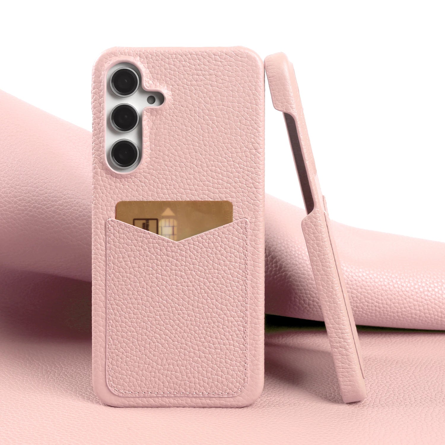 Premium Card Slot Genuine Leather Case For Samsung Galaxy S25 FE Ultra S24 Plus S23 S22 S21 Phone Back Cover Case Coque Funda