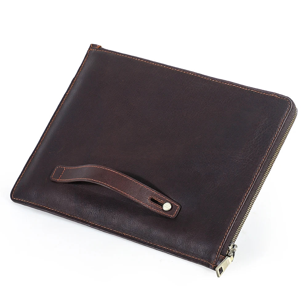Genuine Leather Case for iPad Pro 13 12.9 11 A16 iPad Air 5 Air 4 iPad 8th 9th 10th Gen Tablet Cover for Samsung Huawei Xiaomi