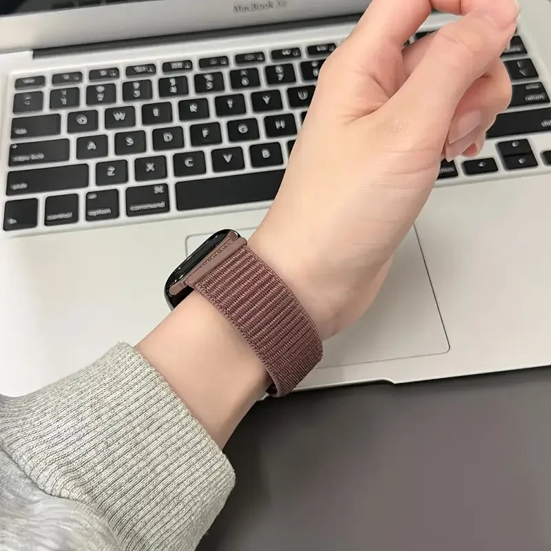 Nylon Loop Strap for Apple Watch Band 46mm 40 44 45mm 41mm  Breathable Bracelet for IWatch Series 11 10 9 8 7 Ultra3 2 49mm band
