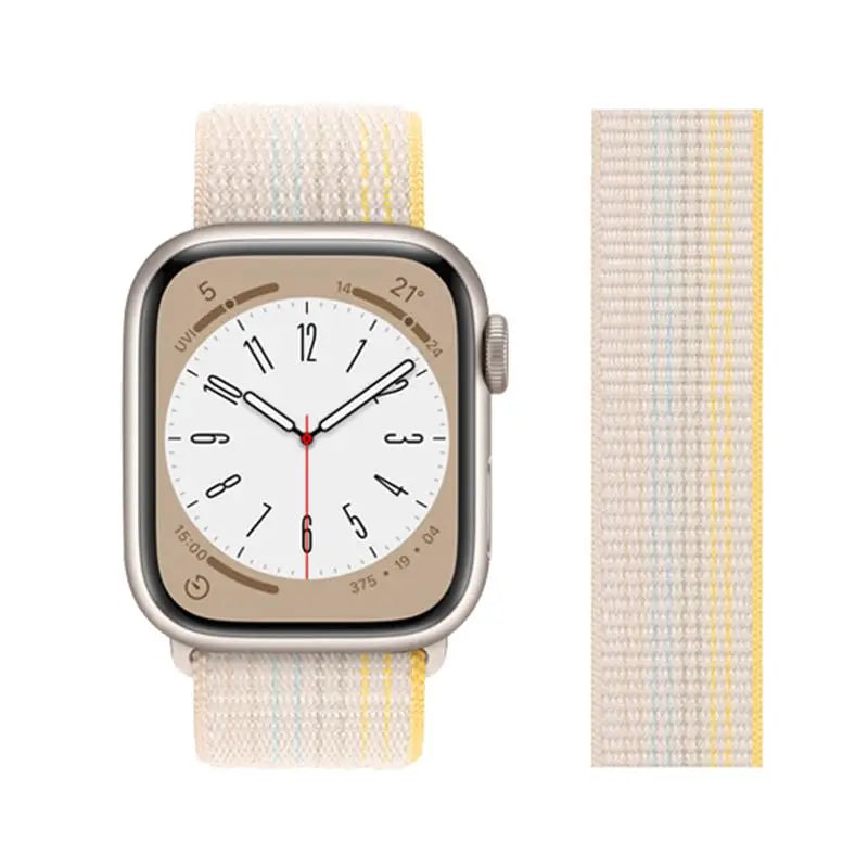 Nylon loop Correa For Apple Watch Bands 45mm 44mm 46mm 40mm 49mm 41mm 42mm Bracelet iWatch Series 12 11 Se 7 8 9 10 ultra 3 4