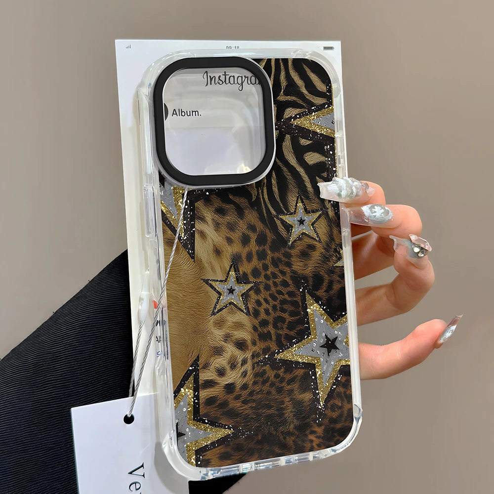 luxury Ins Brown Red Polka Dots Phone Case For iPhone 17 16 16e 15 14 13 12 11 Mini Pro Max X XR XSMax 7 8 Air Plus Back Cover