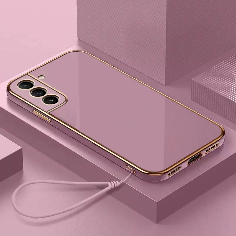 For Samsung S21 Case Galaxy S21+ Luxury Square Plating Galaxy S21 Plus S21 FE Phone Case ShockProof Soft TPU Silicone Back Cover