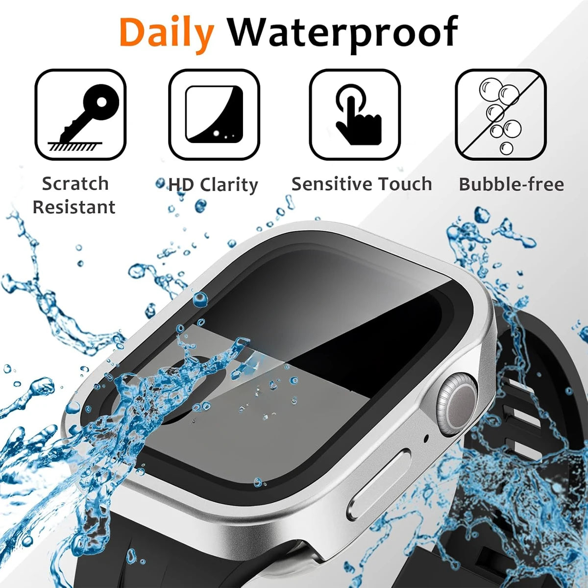 Aluminum Alloy Case for Apple Watch Ultra 3 2 1 49mm 45mm 44mm Full Coverage Waterproof For Iwatch Series 11 10 46mm 9 8 7 6 SE