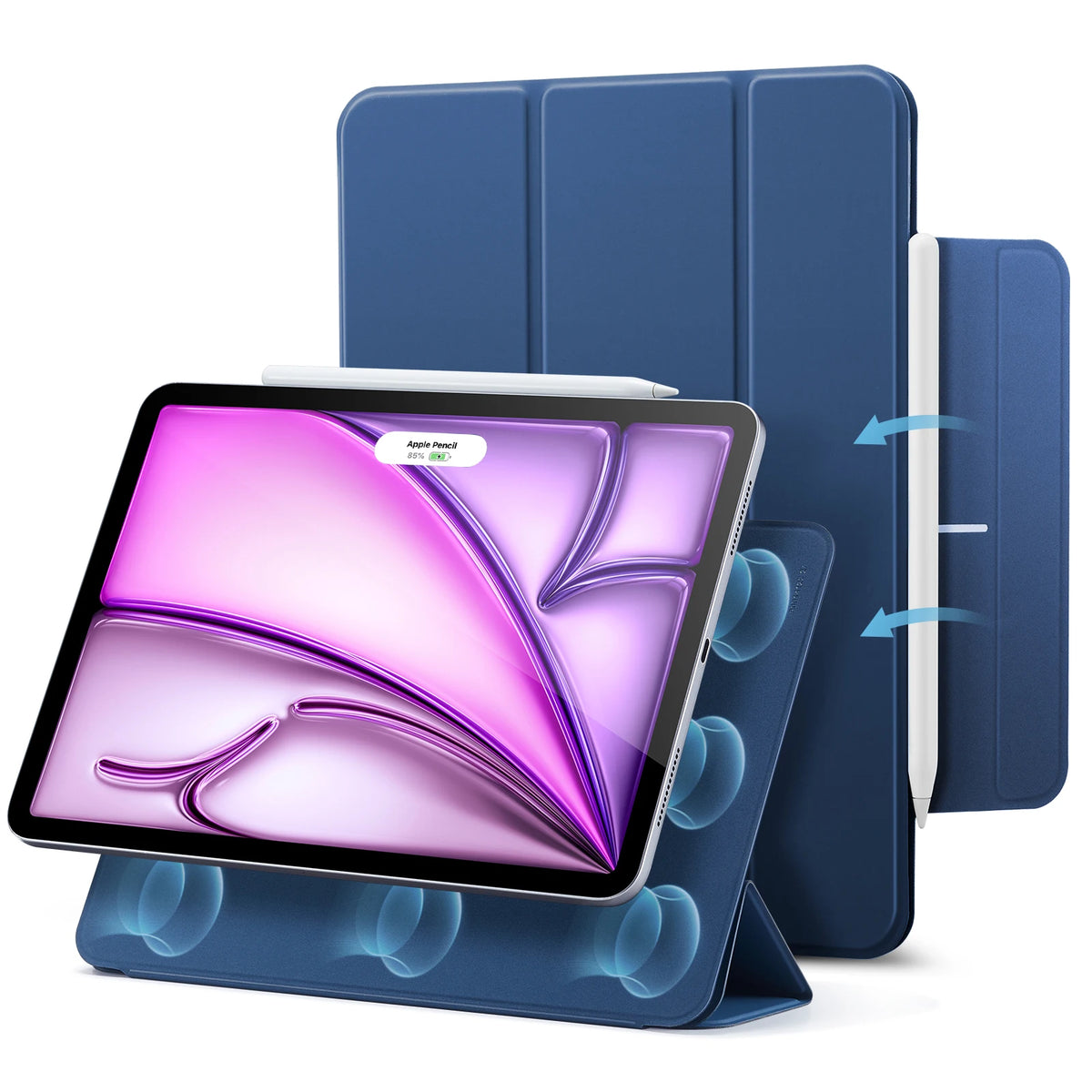 ESR for iPad Air 11 Inch Case M4/M3/M2 (2026/2025/2024) Powerful Magnetic Cover for iPad Air 5th/4th Gen (2022/2020)Auto Wake