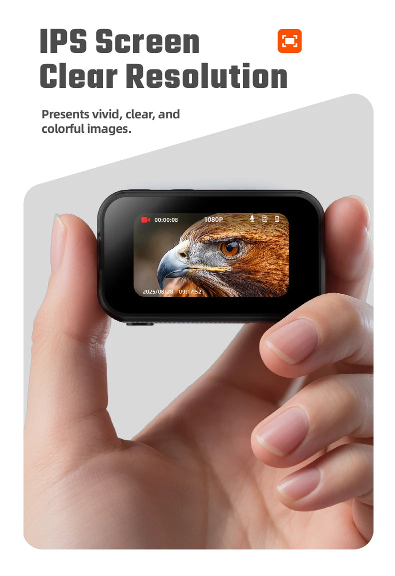 Magnetic Thumb Camera 1080P Body Camera For Outdoor Action Vlog 1920x1080P Video Recorder Ideal For Cycling Hiking And Walking