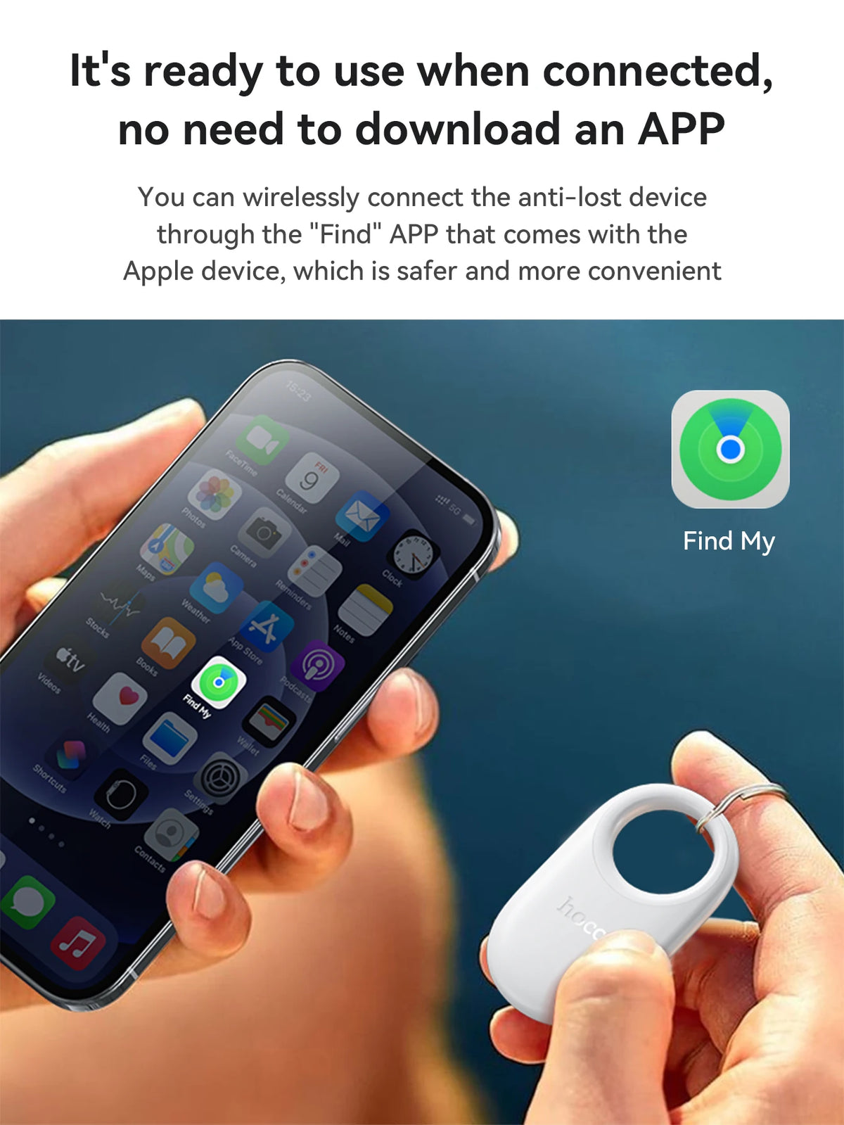 E94 Airtag GPS Intelligent Positioning Pet Key Tracker Smart Anti-lost Device with Case Tracking Find My Elderly Kids For iPhone