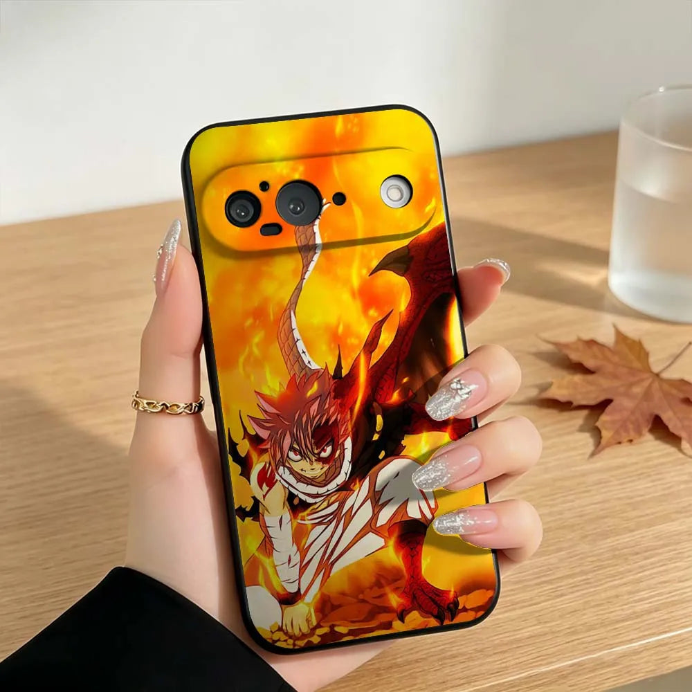 Anime FAIRY TAIL For Google Pixel 10 10A 9 8 7  9a 8A 7a 6a XL Pro 5G Black Phone Case Cover