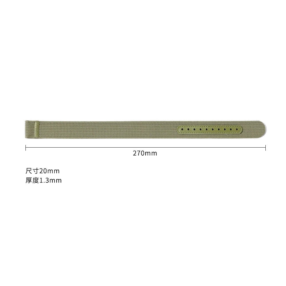20mm Canvas Nylon Watch Strap For Omega for Swatch For Seiko Men Women Sport Washable Folding Buckle Watchband Watch Accessories