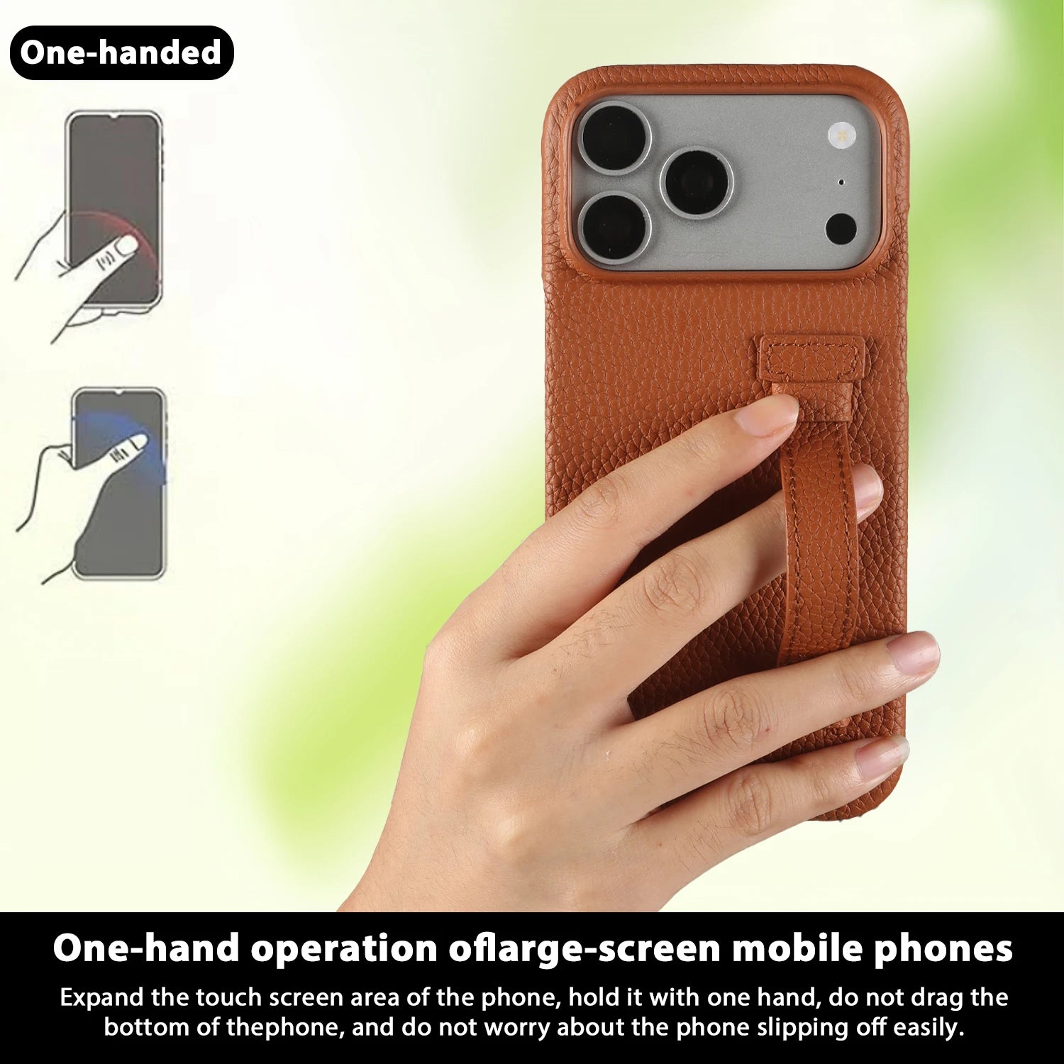 Genuine Leather Case With Wrist Strap Kickstand For iPhone 17 Pro Max 17e 16e 16 15 14 13 12 Mini 11 Back Cover Case Coque Funda