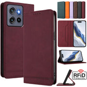 Leather Retro Anti-theft Wallet Flip Case For Motorola MOTO G Stylus Power Play 2025 2024 2023 2022 5G 4G Magnetic Phone Cover