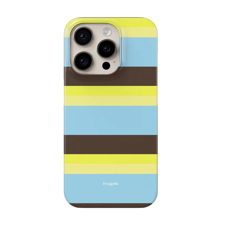 Fragola Korean Cross Stripes Phone Case for iPhone 17 16 15 14 13 12 11 Air Pro Max X XS XR XSMax 7 8 Plus Glossy Film Hard PC
