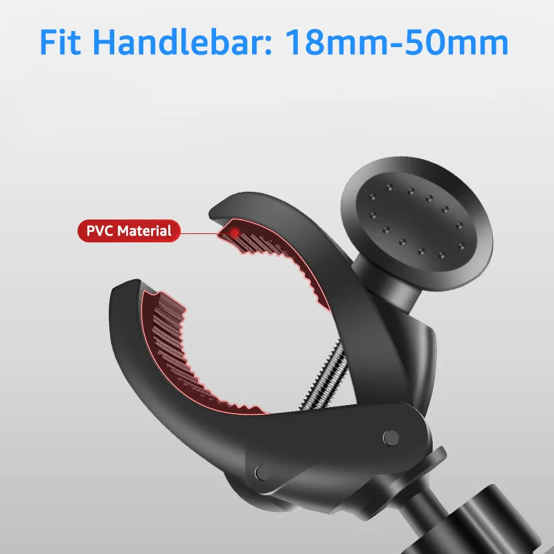 Bike Phone Holder Stand Bicycle Motorcycle Handlebar Mobile Phone Mount Clip GPS Support Shockproof Bracket For 4.5-7.0” Phones