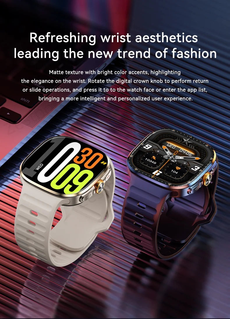M99 4G 5G Full Netcom Smartwatch 2.4 inch Amoled Screen insert Sim Card GPS WIFI 190° Rotating Camera Game Android Smart Watch