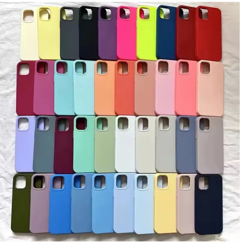 Liquid Silicone Case for IPhone 17 16 15 14 13 12 11 Pro Max Phone Style Protective With Box CoverCover