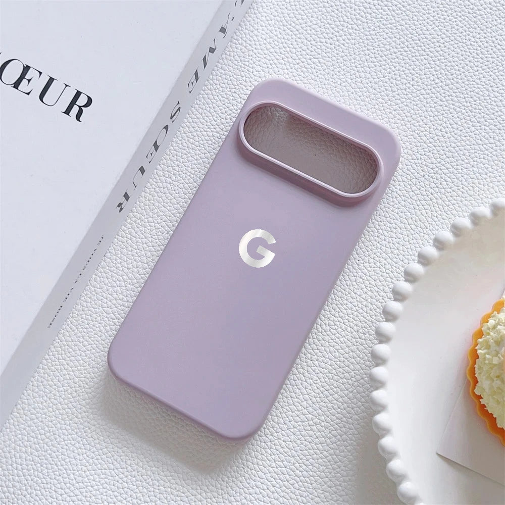 Color Skin Feel Liquid Silicone Phone Case For Official Google Pixel 11 10 9 Pro XL 8 7 10A Support Wireless Charge Soft Cover